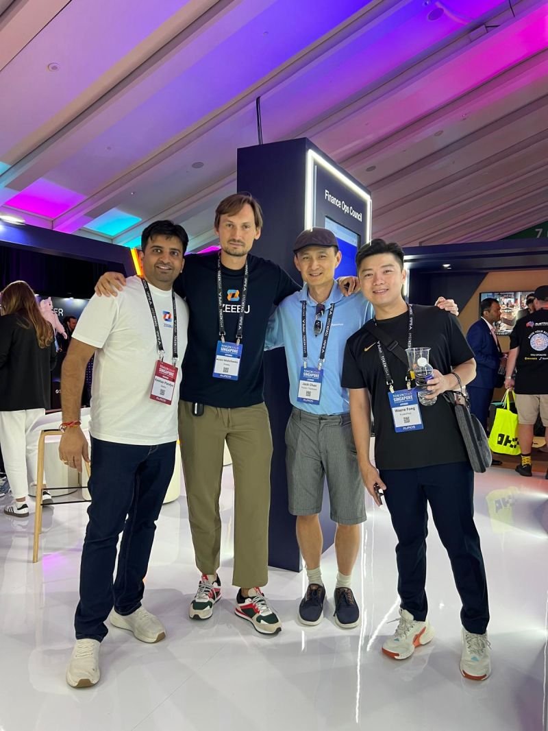 CryptoBots team at TOKEN2049 Singapore